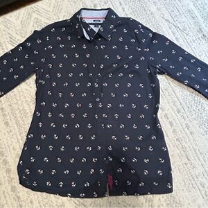 Nautical Anchor Print Women Shirt